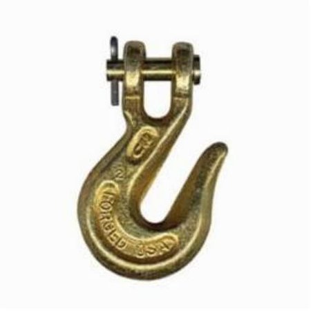 CM Grab Hook, 516 In Trade, 4700 Lb Load, Grade 70, Clevis Attachment, Carbon Steel 62273